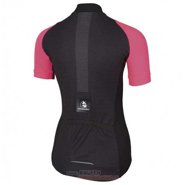 Frau Etxeondo Neo Kurzarmtrikot 2017 Und Kurze Tragerhose Shwarz Und Rosa